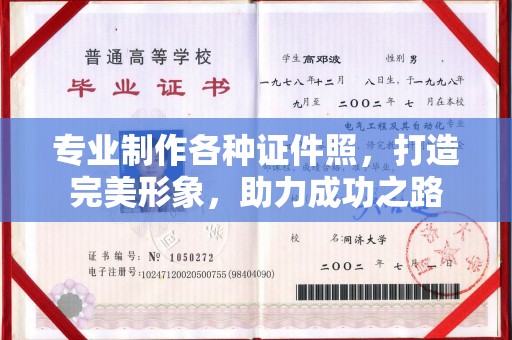 衡东专业制作各种证件照，打造完美形象，助力成功之路