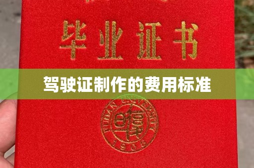 衡东驾驶证制作的费用标准