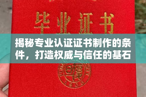 衡东揭秘专业认证证书制作的条件，打造权威与信任的基石