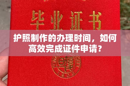 衡东护照制作的办理时间，如何高效完成证件申请？