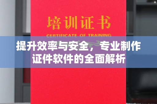 衡东提升效率与安全，专业制作证件软件的全面解析