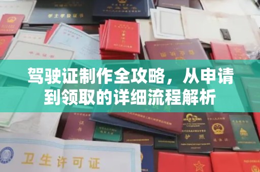 衡东驾驶证制作全攻略，从申请到领取的详细流程解析